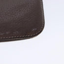 HERMES Dogon Long Long Wallet Leather Brown Auth bs18715-15