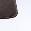 HERMES Dogon Long Long Wallet Leather Brown Auth bs18715-8