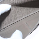 HERMES Dogon Long Long Wallet Leather Brown Auth bs18715-18