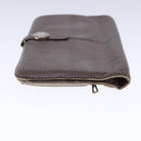 HERMES Dogon Long Long Wallet Leather Brown Auth bs18715-4