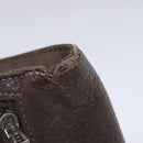 HERMES Dogon Long Long Wallet Leather Brown Auth bs18715-5