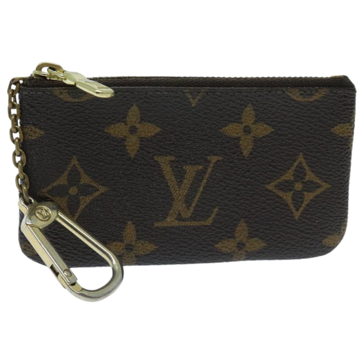 LOUIS VUITTON Monogram Pochette Cles Coin Purse M62650 LV Auth bs18717