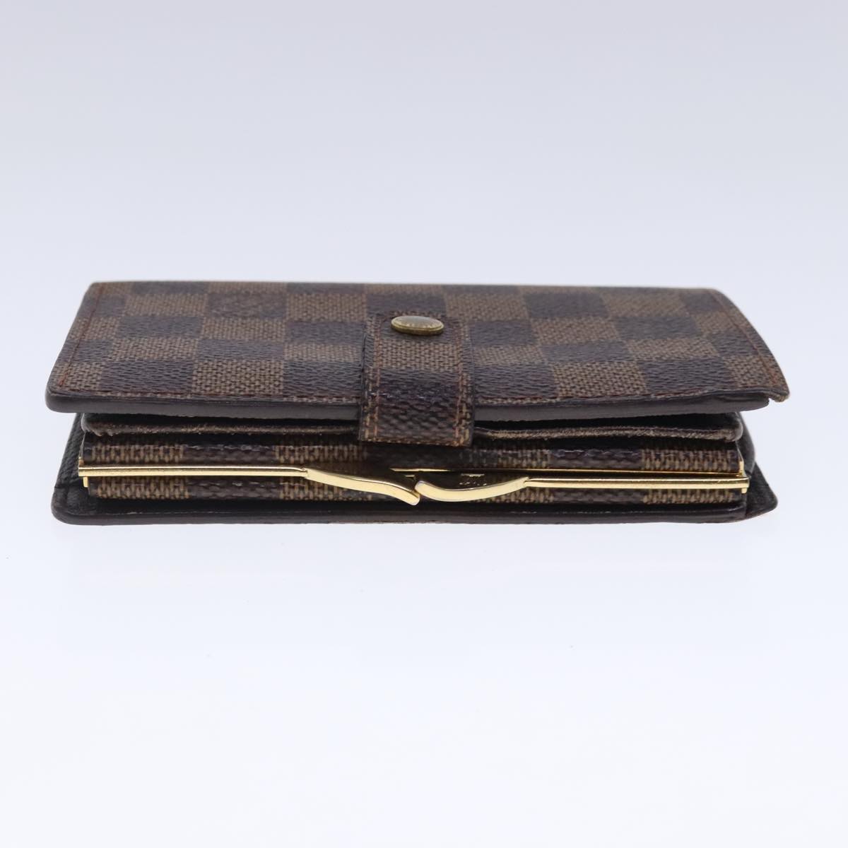 LOUIS VUITTON Damier Ebene Portefeuille Viennois Wallet N61674 LV Auth bs18718