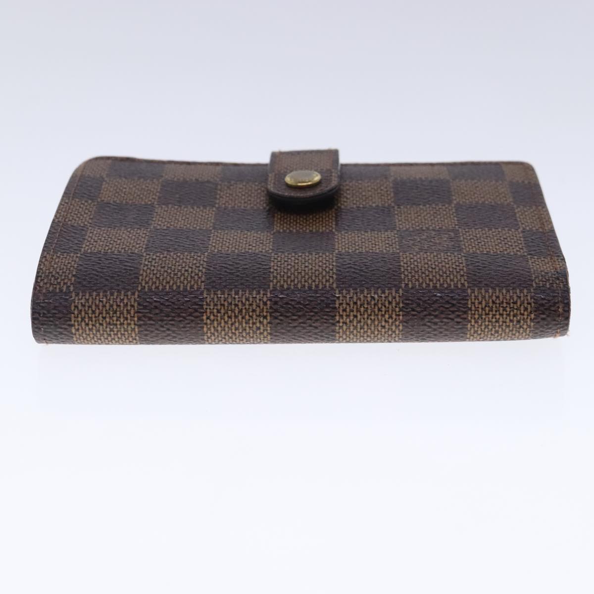 LOUIS VUITTON Damier Ebene Portefeuille Viennois Wallet N61674 LV Auth bs18718