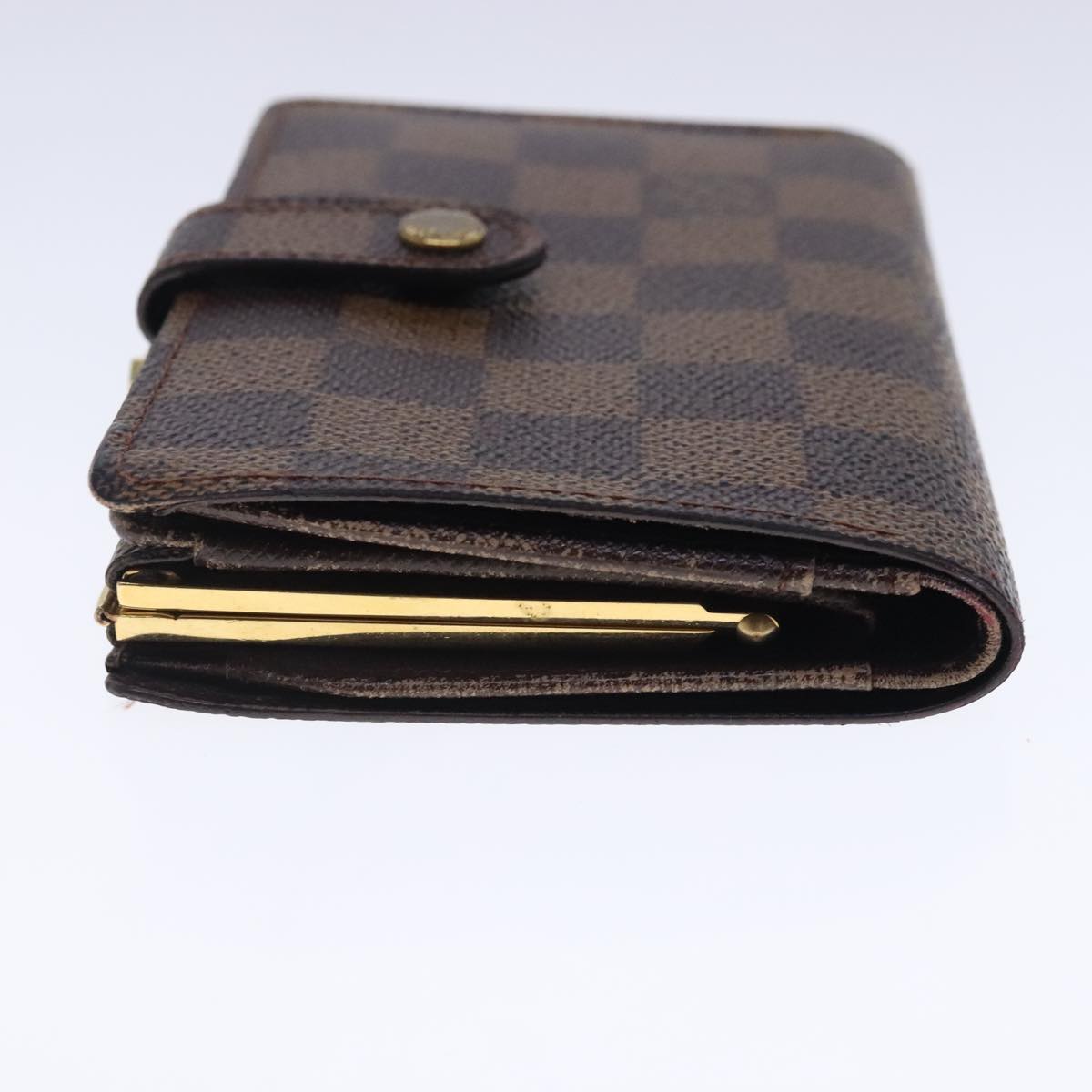 LOUIS VUITTON Damier Ebene Portefeuille Viennois Wallet N61674 LV Auth bs18718