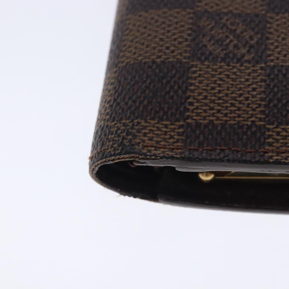 LOUIS VUITTON Damier Ebene Portefeuille Viennois Wallet N61674 LV Auth bs18718