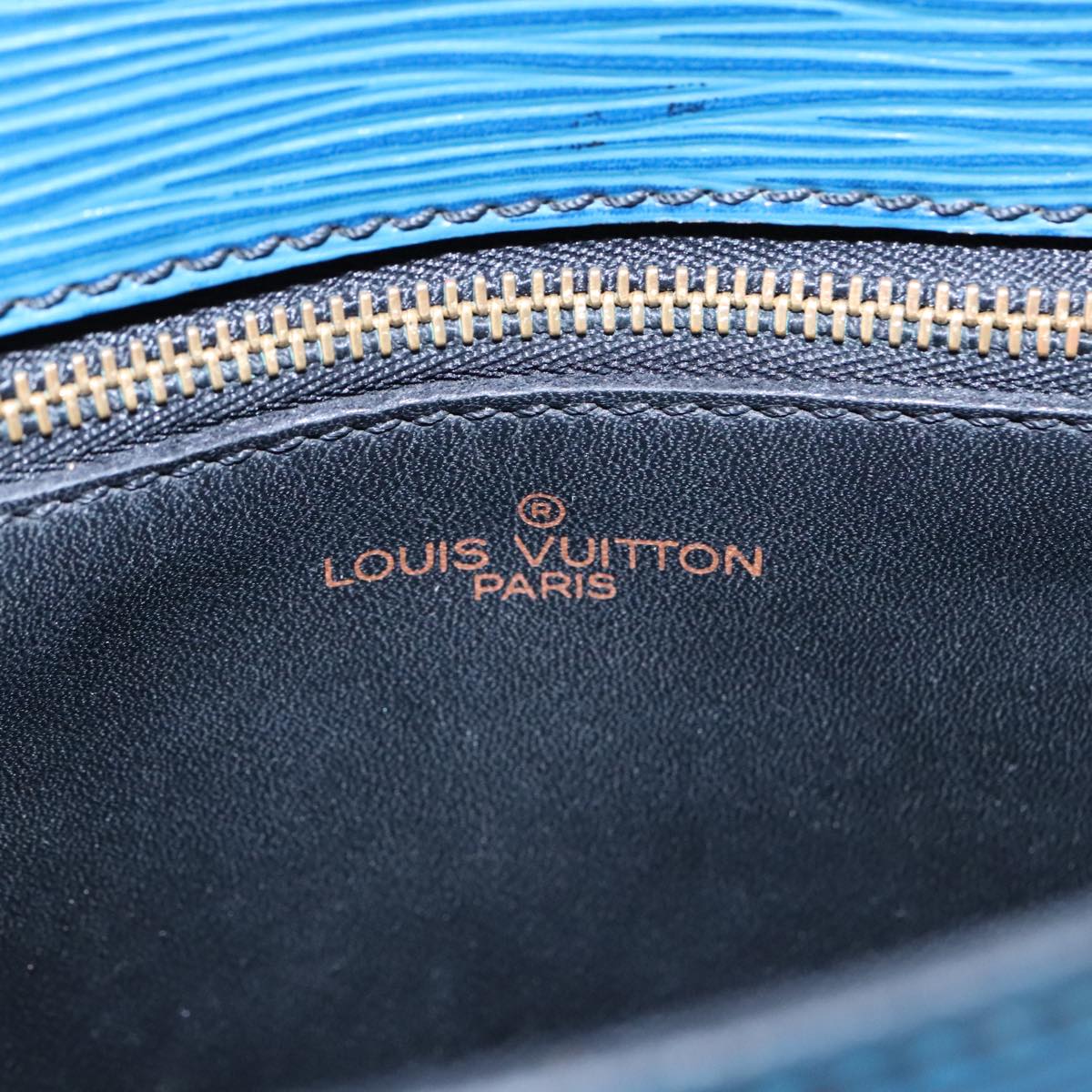 LOUIS VUITTON Epi Saint Cloud GM Shoulder Bag Toledo Blue M52195 LV Auth bs18729