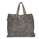 CHANEL Unlimited Tote Bag Nylon Silver CC Auth bs18754-13