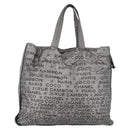 CHANEL Unlimited Tote Bag Nylon Silver CC Auth bs18754-3