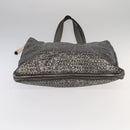 CHANEL Unlimited Tote Bag Nylon Silver CC Auth bs18754-5