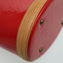 LOUIS VUITTON Monogram Vernis Bucket PM Shoulder Bag SPO Red LV Auth bs18759V-14