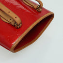 LOUIS VUITTON Monogram Vernis Bucket PM Shoulder Bag SPO Red LV Auth bs18759V-6