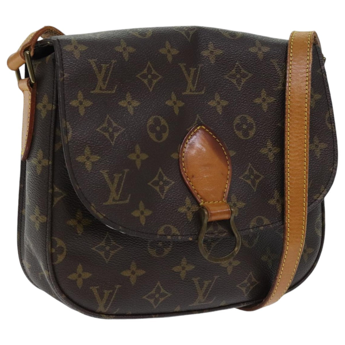 LOUIS VUITTON Monogram Saint Cloud GM Shoulder Bag M51242 LV Auth bs18760