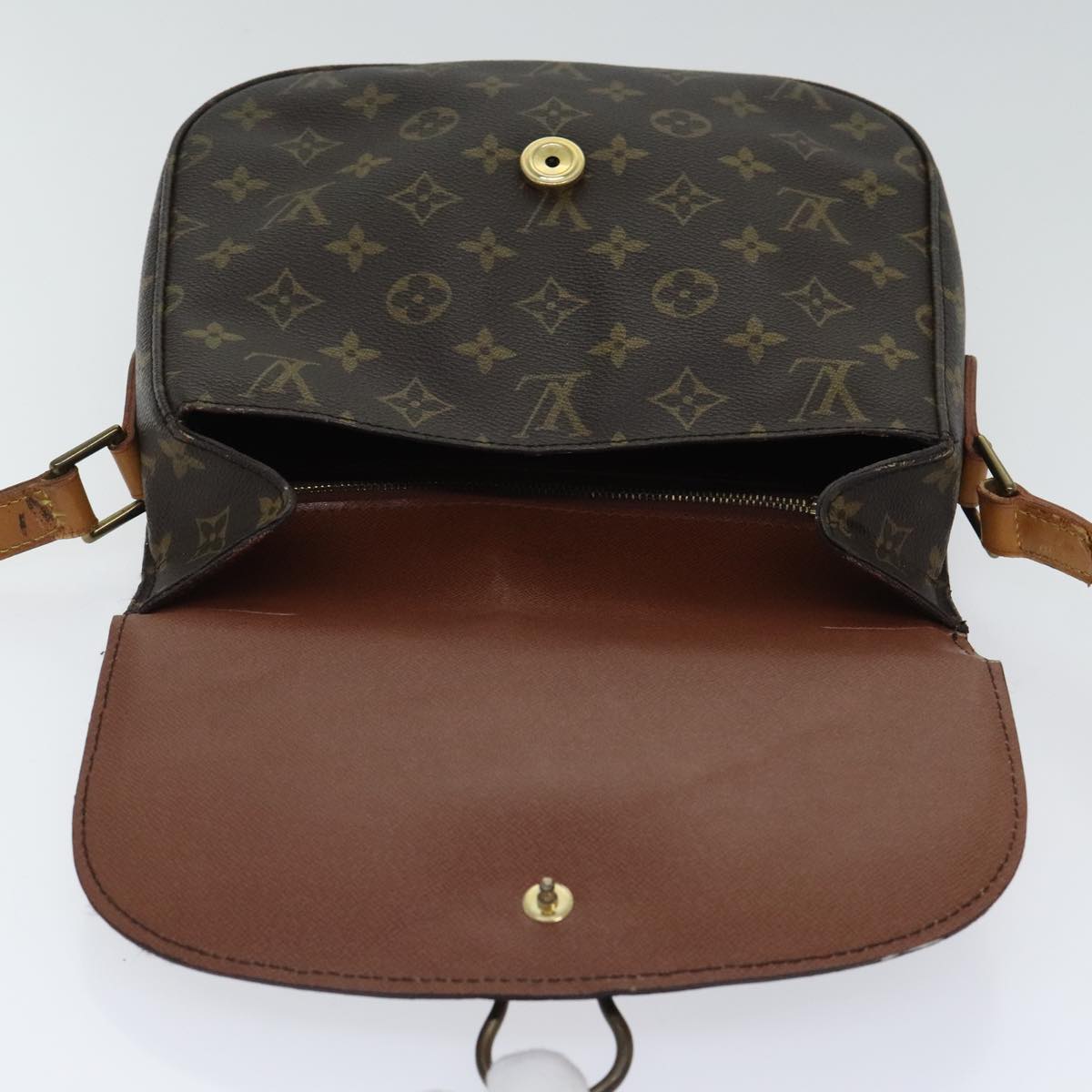 LOUIS VUITTON Monogram Saint Cloud GM Shoulder Bag M51242 LV Auth bs18760