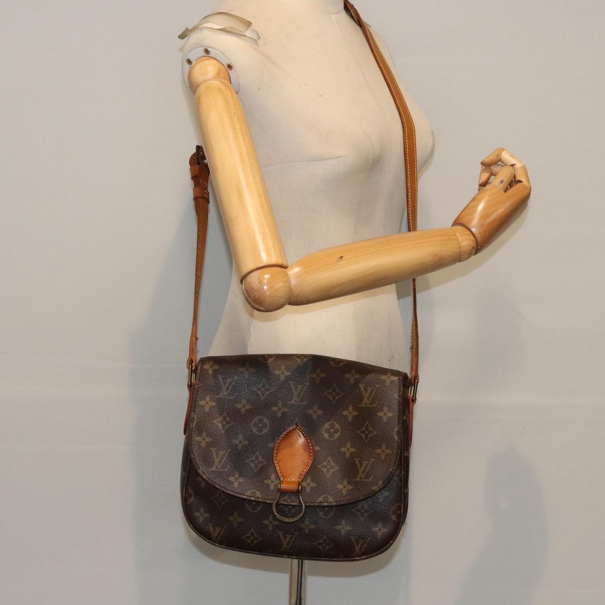 LOUIS VUITTON Monogram Saint Cloud GM Shoulder Bag M51242 LV Auth bs18760