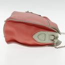 LOUIS VUITTON Pochette Corail Shoulder Bag Leather Pink M94181 LV Auth bs18764-4