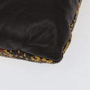 HERMES Cushion Leather Yellow Auth bs18779-15