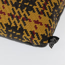 HERMES Cushion Leather Yellow Auth bs18779-7