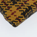 HERMES Cushion Leather Yellow Auth bs18779-14