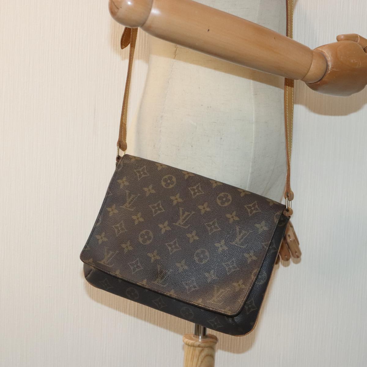 LOUIS VUITTON Monogram Musette Tango Long Shoulder Bag M51388 LV Auth bs18783