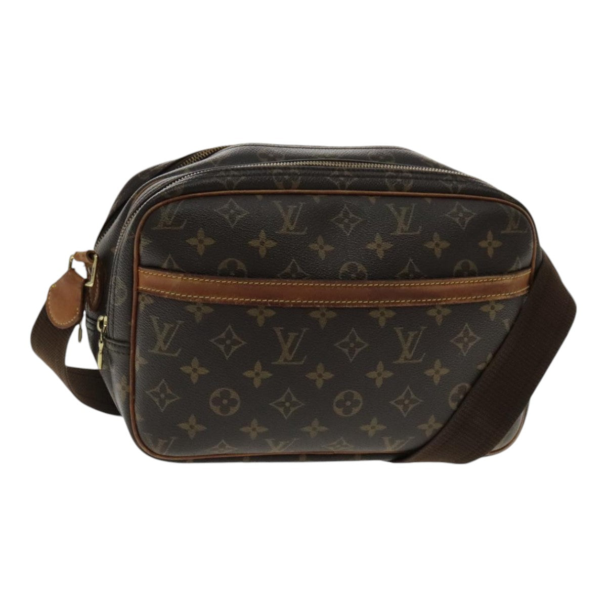 LOUIS VUITTON Monogram Reporter PM Shoulder Bag M45254 LV Auth bs18792