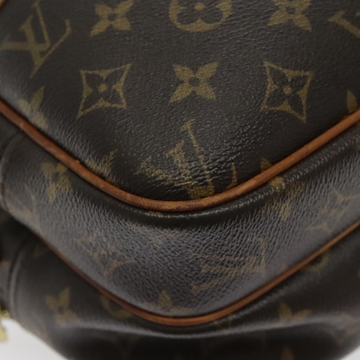 LOUIS VUITTON Monogram Reporter PM Shoulder Bag M45254 LV Auth bs18792