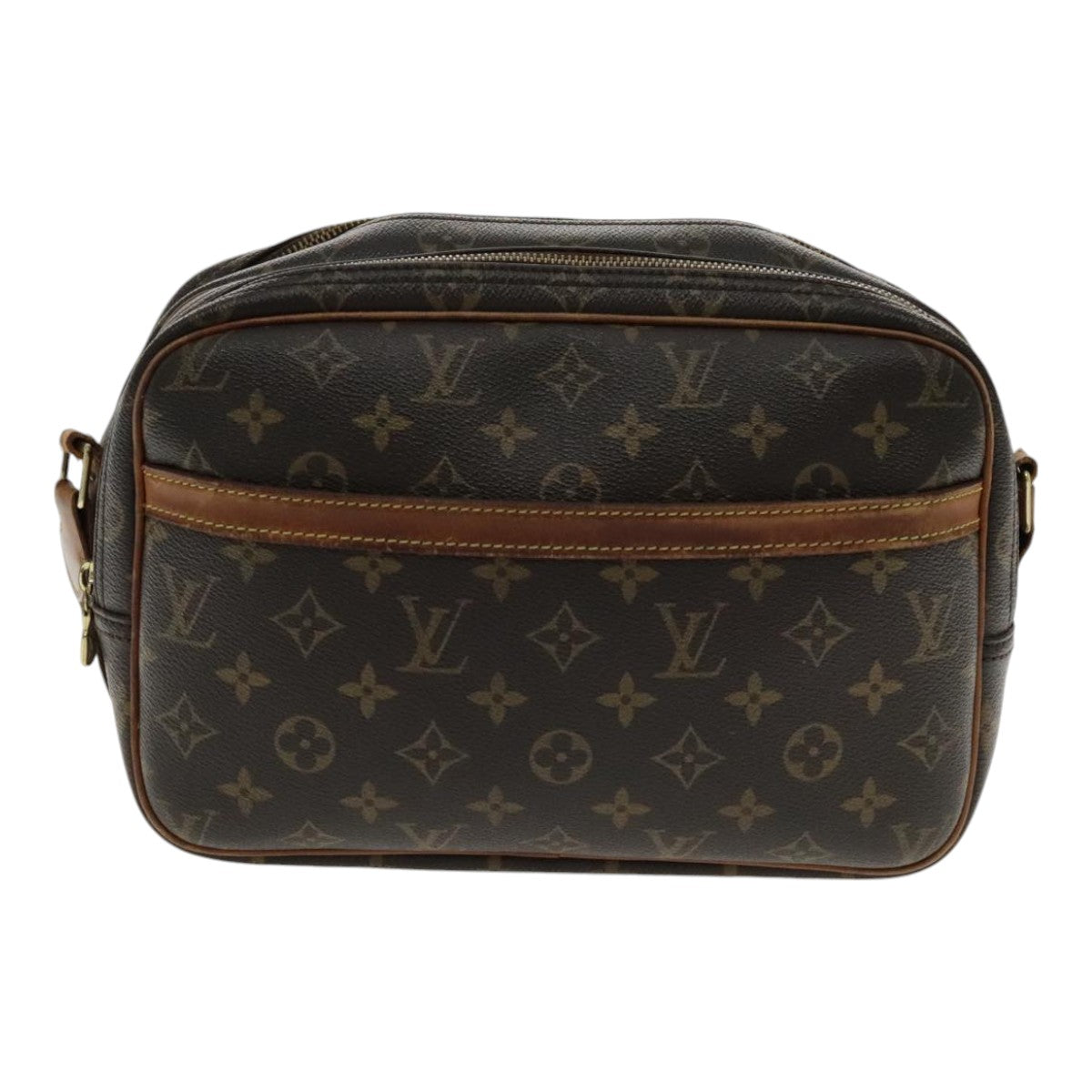 LOUIS VUITTON Monogram Reporter PM Shoulder Bag M45254 LV Auth bs18792