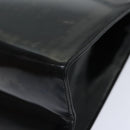 Salvatore Ferragamo Gancini Shoulder Bag Patent leather Black Gold Auth bs18810-16