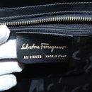 Salvatore Ferragamo Gancini Shoulder Bag Patent leather Black Gold Auth bs18810-12
