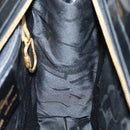 Salvatore Ferragamo Gancini Shoulder Bag Patent leather Black Gold Auth bs18810-19