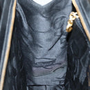 Salvatore Ferragamo Gancini Shoulder Bag Patent leather Black Gold Auth bs18810-20