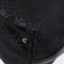Salvatore Ferragamo Gancini Shoulder Bag Nylon Black Silver Auth bs18811-14