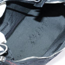 Salvatore Ferragamo Gancini Shoulder Bag Nylon Black Silver Auth bs18811-11