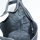 Salvatore Ferragamo Gancini Shoulder Bag Nylon Black Silver Auth bs18811-19