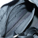 Salvatore Ferragamo Gancini Shoulder Bag Nylon Black Silver Auth bs18811-22