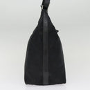 Salvatore Ferragamo Gancini Shoulder Bag Nylon Black Silver Auth bs18811-4