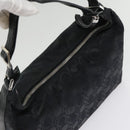 Salvatore Ferragamo Gancini Shoulder Bag Nylon Black Silver Auth bs18811-6