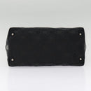 Salvatore Ferragamo Gancini Shoulder Bag Nylon Black Silver Auth bs18811-5