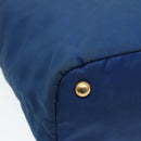PRADA Tote Bag Nylon Blue Gold Auth bs18821-14