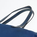 PRADA Tote Bag Nylon Blue Gold Auth bs18821-9