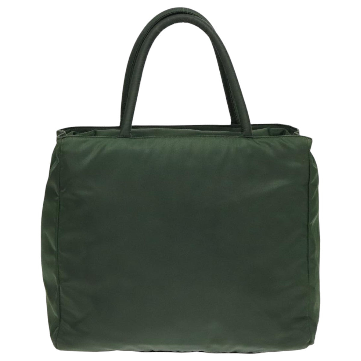 PRADA Tote Bag Nylon Green Silver Auth bs18824 - 0