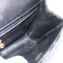 CHANEL V Stitch Waist bag Patent leather Black Gold CC Auth bs18829-20