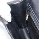 CHANEL V Stitch Waist bag Patent leather Black Gold CC Auth bs18829-11