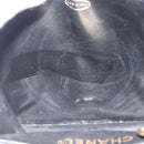 CHANEL V Stitch Waist bag Patent leather Black Gold CC Auth bs18829-21