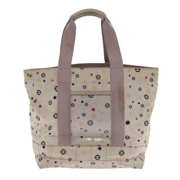 CHANEL Tote Bag Canvas Multicolor Gold CC Auth bs18833 - 0