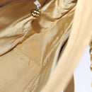 CHANEL Chain Shoulder Bag Caviar Skin Beige Gold CC Auth bs18835-18