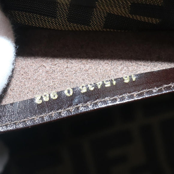FENDI Handtas Hout Beige Goud Origineel bs18841