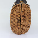FENDI Handtas Hout Beige Goud Origineel bs18841-3