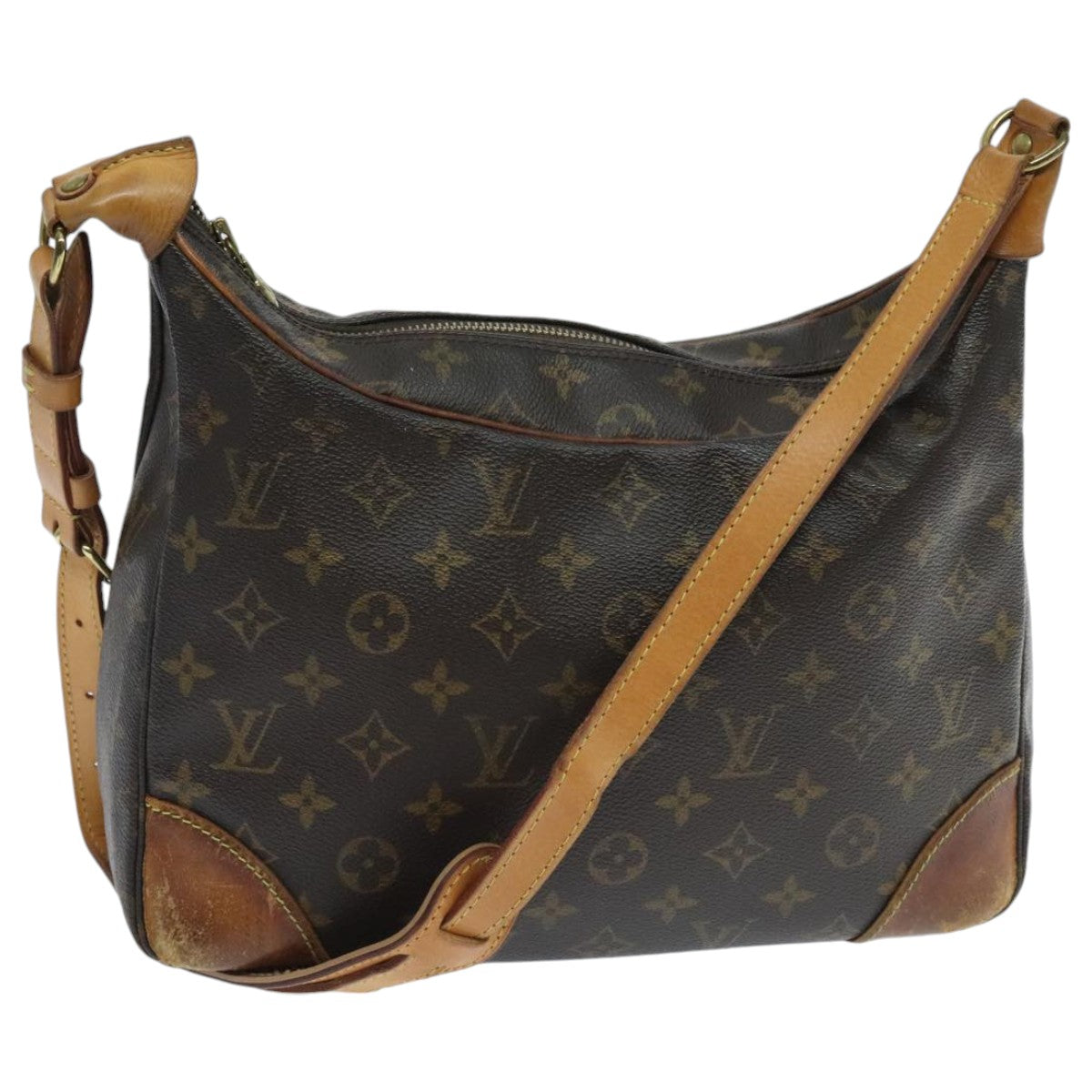 LOUIS VUITTON Monogram Boulogne 30 Shoulder Bag M51265 LV Auth bs18861