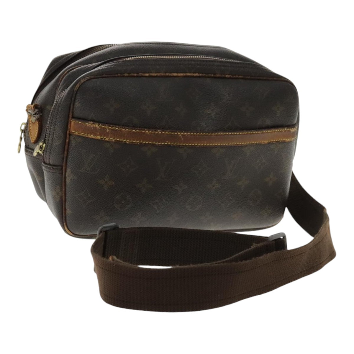 LOUIS VUITTON Monogram Reporter PM Shoulder Bag M45254 LV Auth bs18866